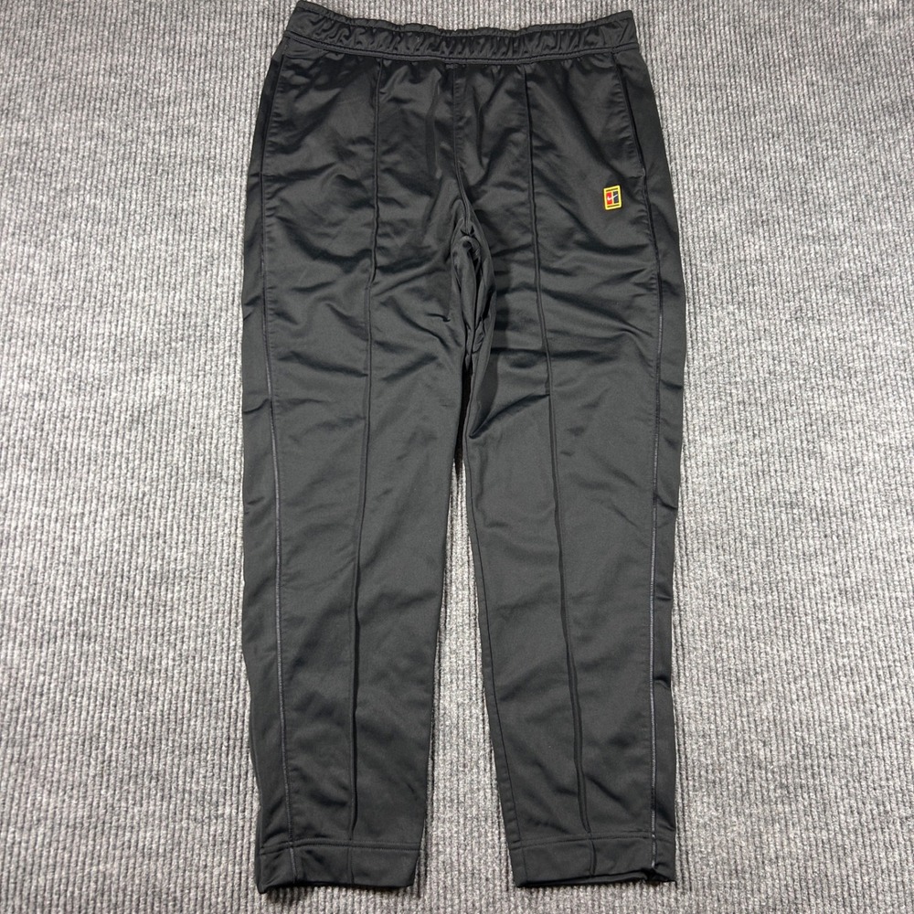 Nike Sweatpants Men's XL Court Heritage Tennis Track Pants Black DC0621-010